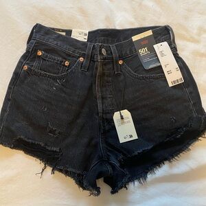 Levi’s 501 Black Shorts